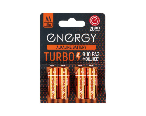 Батарейка алкалиновая Energy Turbo LR6/4B (AА)