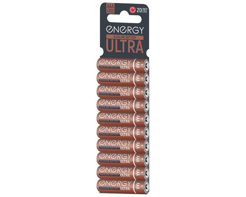Батарейка алкалиновая Energy Ultra LR03/10KS (ААА)