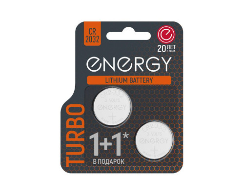 Батарейка литиевая Energy Turbo CR2032/2B