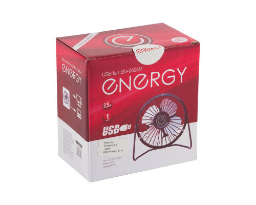 Вентилятор Energy EN-0606M USB (настольный ) черный