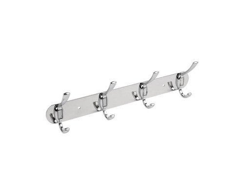 Вешалка с 4-мя крючками SSA-002-4,   (нерж.сталь) коричневая коробка
