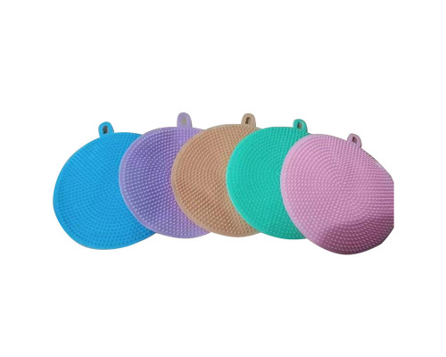 Губки для мытья посуды KS-05, 5 шт (диам. 10,5 см)