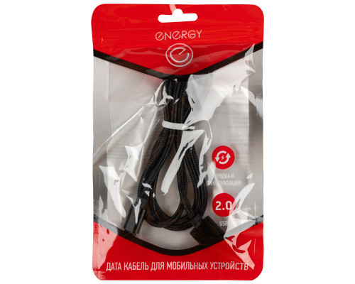 Кабель Energy ET-25 USB/MicroUSB, цвет - черный