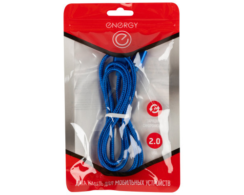 Кабель Energy ET-27 USB/Type-C, синий