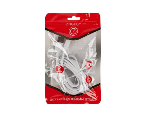 Кабель Energy ET-31-2 USB/Type-C, 2 метра, цвет - белый