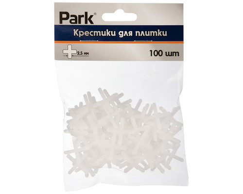 Крестики для плитки 100 шт, 2,5 мм