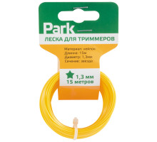 Леска  для триммеров Park 1,3мм, 15м, звезда