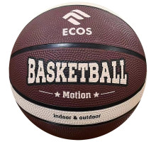 Мяч баскетбольный ECOS MOTION BB105 (№7, 2 цвета,12 панелей)