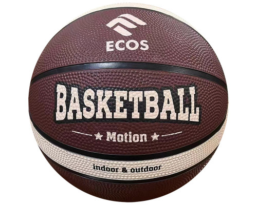 Мяч баскетбольный ECOS MOTION BB105 (№7, 2 цвета,12 панелей)