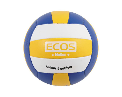 Мяч волейбольный ECOS MOTION VB103 (№5, 3-цвет., машин.сшивка, ПВХ)