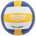 Мяч волейбольный ECOS MOTION VB103 (№5, 3-цвет., машин.сшивка, ПВХ)