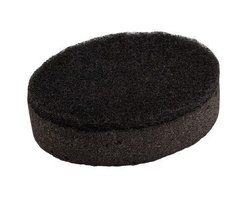 Набор губок для мытья посуды двухслойных овальных KS-07, 5 шт (черный)