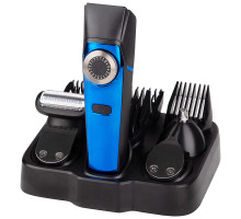 Машинка для стрижки волос Leonord LE-1210 107610 5в1 2 насад. 1-20мм 3Вт аккумулятор пластик синий
