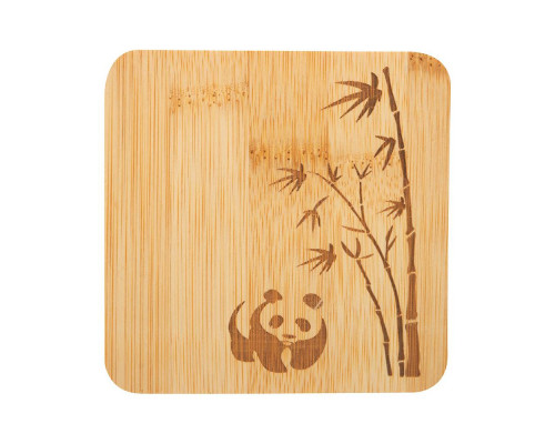 Набор из 3 подставок под горячее из бамбука Foresta di bambù, р-р: 10*10*0,8 см