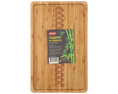 Поднос из бамбука  Foresta di bambù, р-р: 35*22*1.9 см
