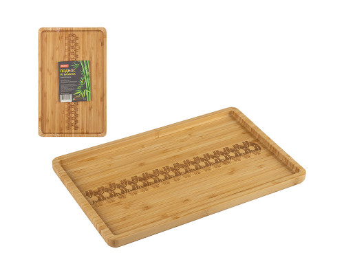 Поднос из бамбука  Foresta di bambù, р-р: 35*22*1.9 см