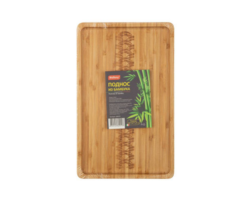 Поднос из бамбука  Foresta di bambù, р-р: 35*22*1.9 см