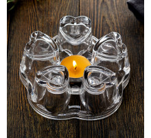 Подставка AROMA под заварочный чайник, стеклянная, размер: 12,5*5*14 см