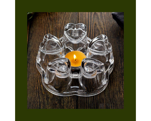 Подставка AROMA под заварочный чайник, стеклянная, размер: 12,5*5*14 см