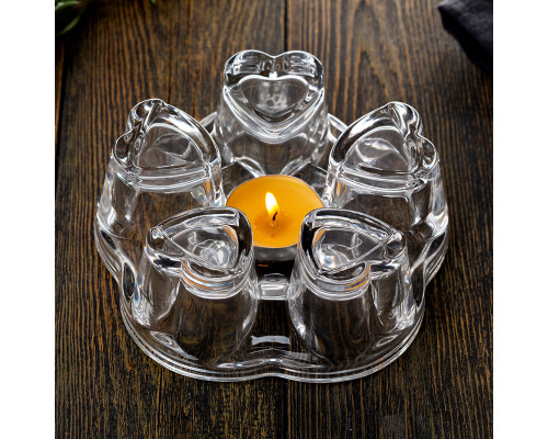 Подставка AROMA под заварочный чайник, стеклянная, размер: 12,5*5*14 см