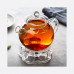 Подставка AROMA под заварочный чайник, стеклянная, размер: 12,5*5*14 см
