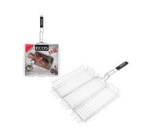 Решетка для барбекю ECOS RD-103-1C (глубокая, регулир. глубина, р-р 40х35х5 см, общая длина 70 см)