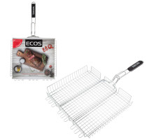 Решетка для барбекю ECOS RD-103-1C (глубокая, регулир. глубина, р-р 40х35х5 см, общая длина 70 см)