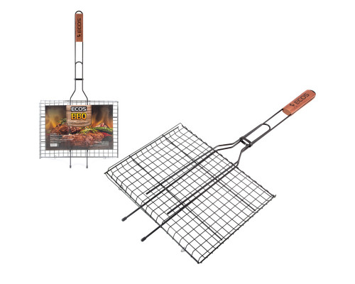 Решетка для барбекю ECOS RD-172D (р-р 35x25x2см, общая длина 70 см, сталь с а/пригарным покр.)