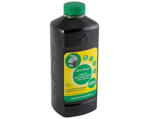 Средство дезодорирующее для нижних баков туалетов БИОwc ECO Green 1л