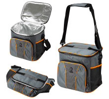 Термосумка Leonord ML15202, 20л, р-р: 30x22x30см, цвет: серый+оранжевый