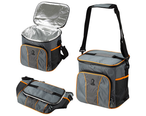 Термосумка Leonord ML15202, 20л, р-р: 30x22x30см, цвет: серый+оранжевый
