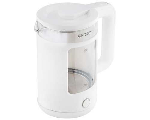 Чайник ENERGY E-256 (1.5л) стекло, белый