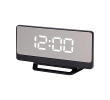 Часы электронные HomeStar HS-0122 (107614) 1Вт LCD пластик черный