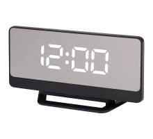 Часы электронные HomeStar HS-0122 (107614) 1Вт LCD пластик черный