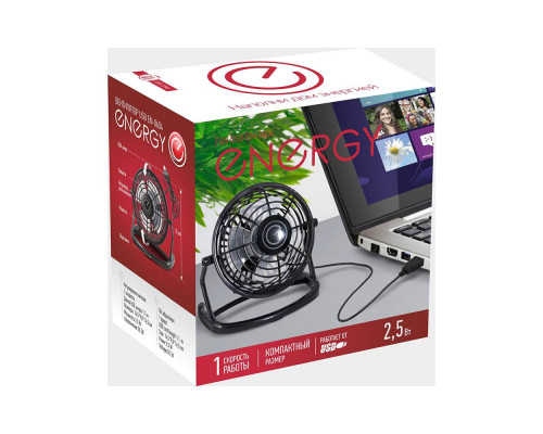 Вентилятор Energy EN-0604 USB (настольный ) черный