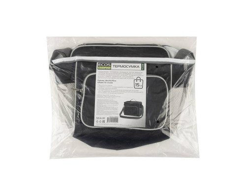 Термосумка PC2208, 15л, р-р: 30x20x25см, цвет: чёрный