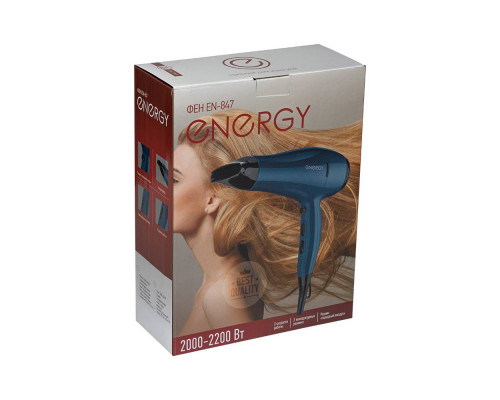 Фен Energy EN-847 900292 2200Вт 2скор пластик синий