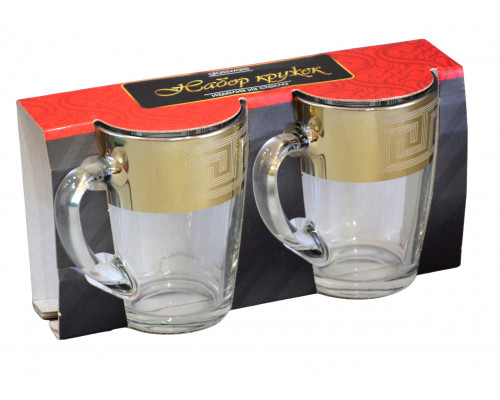 Кружки GN1334 GLASSTAR "Греция" 2пр. 0,3л стекло