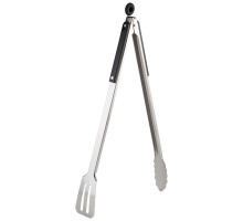 Щипцы-лопатка, нерж.сталь, черн.дерев.ручка, 40 см, толщ. стали: 0.8 мм