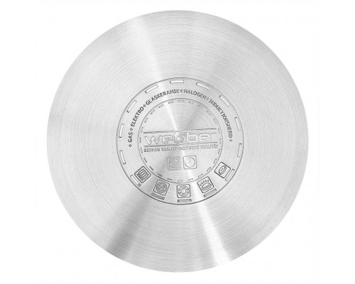WEBBER BE-351/2 Кастрюля из нерж стали со стеклянной крышкой (d=16; 1,9 л) 