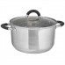 WEBBER BE-199/2 Кастрюля из нерж стали со стеклянной крышкой (d=24; 6,3 л) 