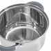WEBBER BE-625/6 Набор посуды из нерж.стали 6 пр. 2,2л,3,0л,4,0л со стеклянн
