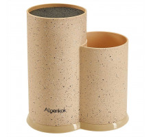 Подставка для ножей ALPENKOK AK-225ST 20*12*22см, бежевый гранит(12)
