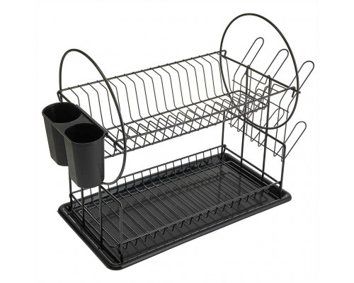 WEBBER BE-7221 Сушилка для посуды двухуровневая разборная 43х23х36,5 см (12)