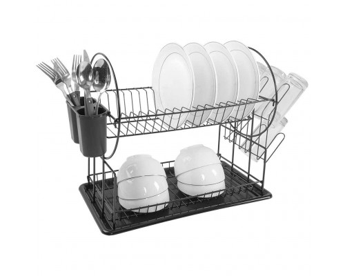 WEBBER BE-7221 Сушилка для посуды двухуровневая разборная 43х23х36,5 см (12)