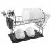 WEBBER BE-7221 Сушилка для посуды двухуровневая разборная 43х23х36,5 см (12)