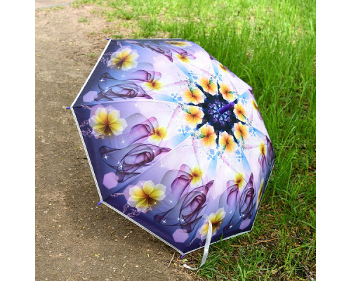 Зонт "Цветы" (полуавтомат) D95см
