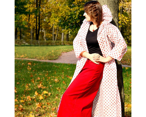 Плащ-дождевик с застежкой женский размер 44-48