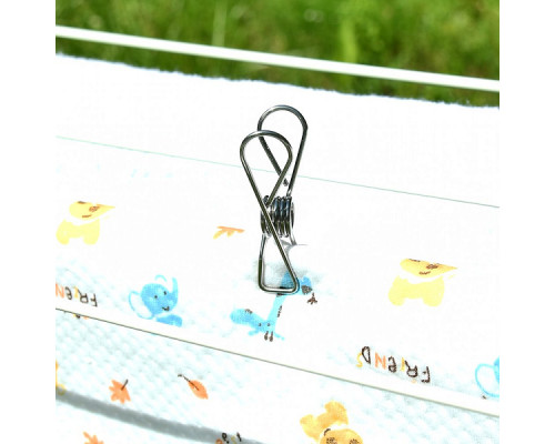 Прищепки для белья металлические. Набор 5 шт. Длина 5 см.