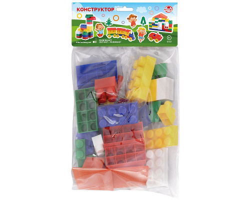 Конструктор "Бигги" 35 деталей (пакет)